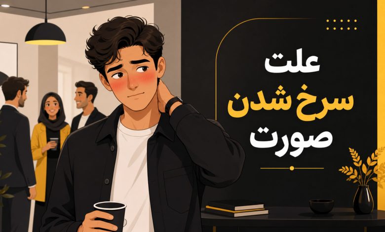علت سرخ شدن صورت هنگام حرف زدن چیست؟