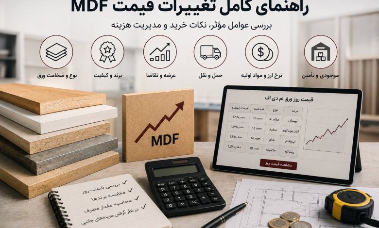 تغییرات قیمت MDF چه تأثیری بر هزینه اجرای کابینت و دکوراسیون دارد؟