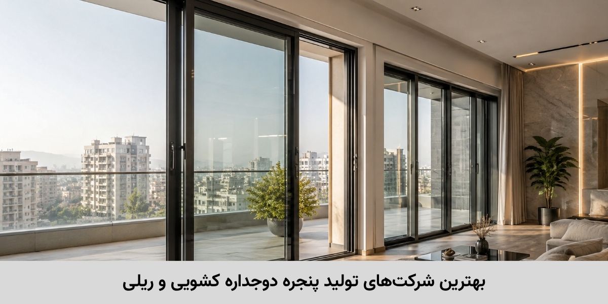 بهترین شرکت‌های تولید پنجره دوجداره کشویی و ریلی؛ معرفی 4 مجموعه