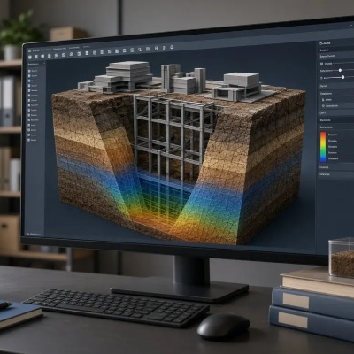 پلکسیس سه بعدی plaxis 3d